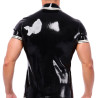XRUB Latex Polo en latex Xrub Noir-Blanc